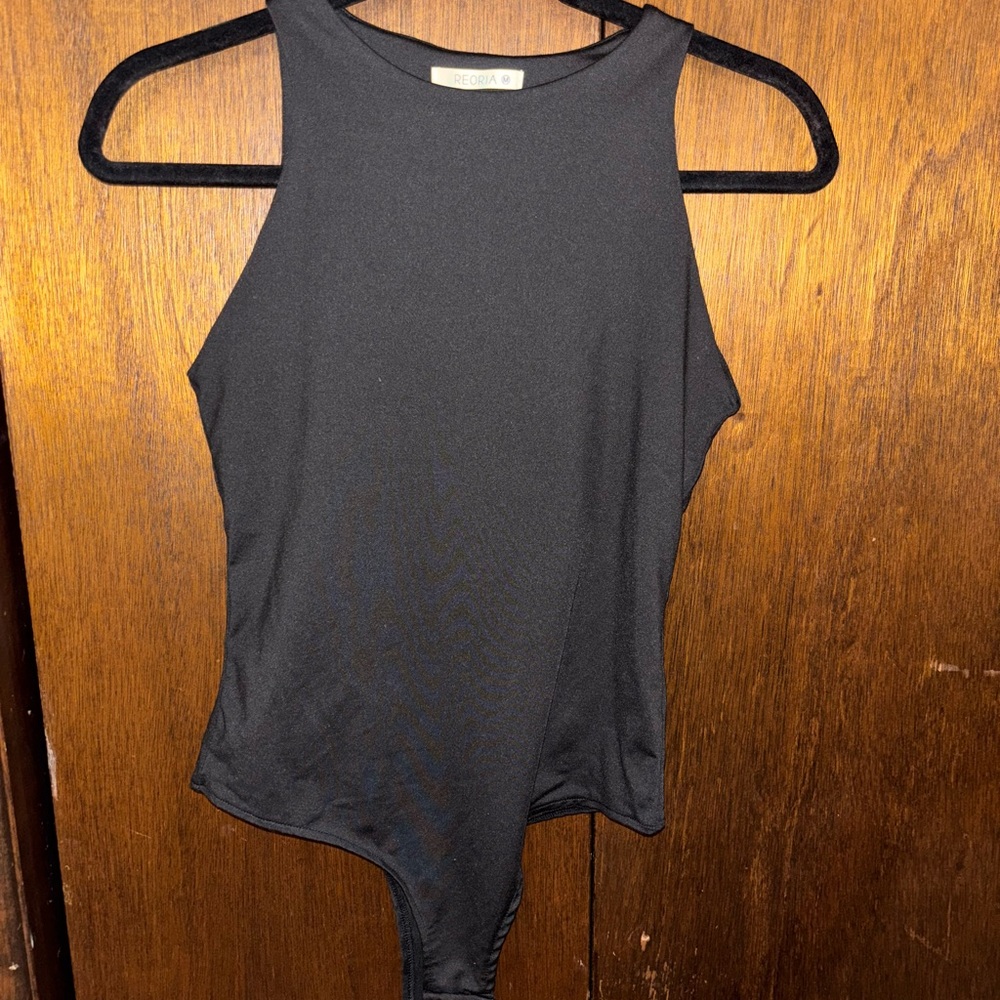 Black Sleeveless Bodysuit